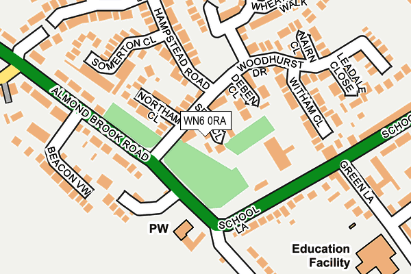 WN6 0RA map - OS OpenMap – Local (Ordnance Survey) WN6 0RA map - OS OpenMap – Local (Ordnance Survey)