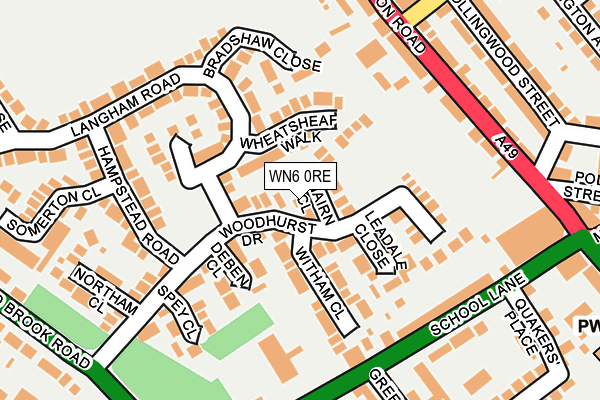 WN6 0RE map - OS OpenMap – Local (Ordnance Survey) WN6 0RE map - OS OpenMap – Local (Ordnance Survey)