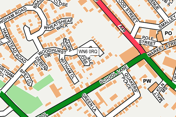 WN6 0RQ map - OS OpenMap – Local (Ordnance Survey) WN6 0RQ map - OS OpenMap – Local (Ordnance Survey)