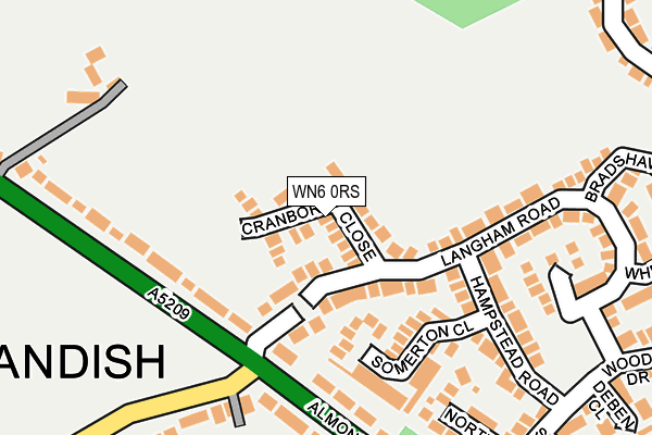 WN6 0RS map - OS OpenMap – Local (Ordnance Survey) WN6 0RS map - OS OpenMap – Local (Ordnance Survey)