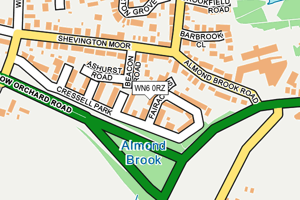 WN6 0RZ map - OS OpenMap – Local (Ordnance Survey) WN6 0RZ map - OS OpenMap – Local (Ordnance Survey)