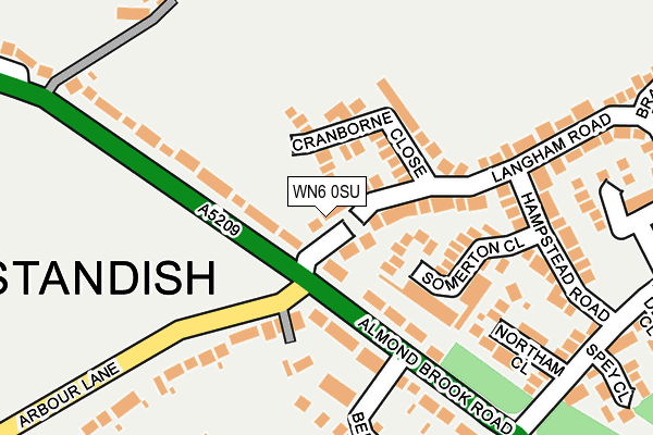 WN6 0SU map - OS OpenMap – Local (Ordnance Survey) WN6 0SU map - OS OpenMap – Local (Ordnance Survey)