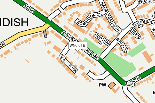 WN6 0TB map - OS OpenMap – Local (Ordnance Survey) WN6 0TB map - OS OpenMap – Local (Ordnance Survey)