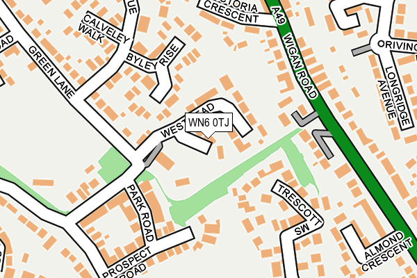WN6 0TJ map - OS OpenMap – Local (Ordnance Survey) WN6 0TJ map - OS OpenMap – Local (Ordnance Survey)
