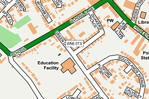WN6 0TS map - OS OpenMap – Local (Ordnance Survey)