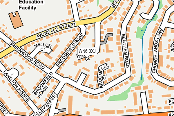 WN6 0XJ map - OS OpenMap – Local (Ordnance Survey) WN6 0XJ map - OS OpenMap – Local (Ordnance Survey)