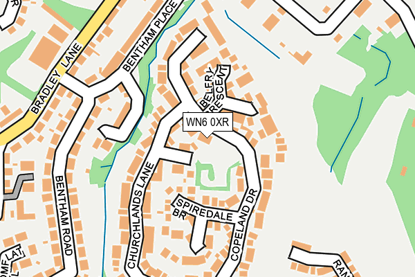 WN6 0XR map - OS OpenMap – Local (Ordnance Survey)