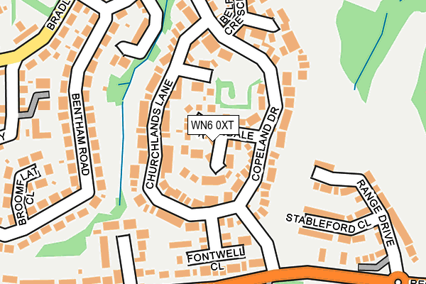 WN6 0XT map - OS OpenMap – Local (Ordnance Survey) WN6 0XT map - OS OpenMap – Local (Ordnance Survey)