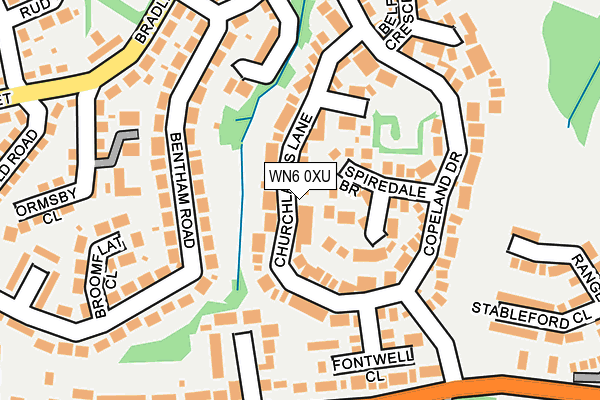 WN6 0XU map - OS OpenMap – Local (Ordnance Survey) WN6 0XU map - OS OpenMap – Local (Ordnance Survey)