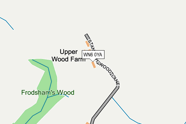 WN6 0YA map - OS OpenMap – Local (Ordnance Survey)
