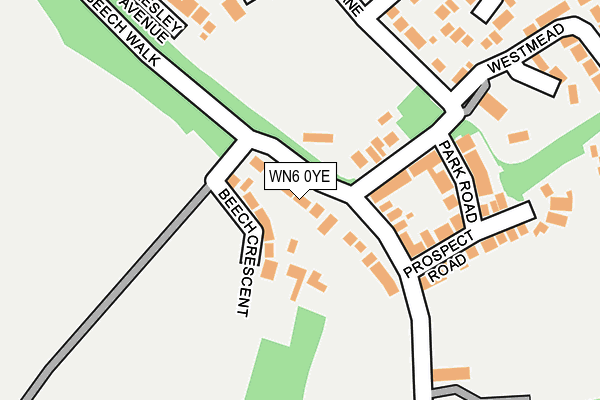 WN6 0YE map - OS OpenMap – Local (Ordnance Survey) WN6 0YE map - OS OpenMap – Local (Ordnance Survey)