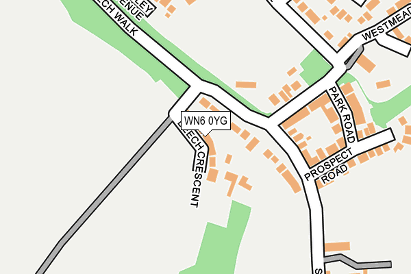 WN6 0YG map - OS OpenMap – Local (Ordnance Survey) WN6 0YG map - OS OpenMap – Local (Ordnance Survey)