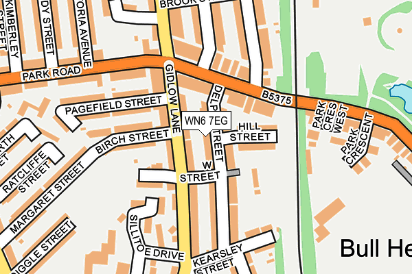 WN6 7EG map - OS OpenMap – Local (Ordnance Survey) WN6 7EG map - OS OpenMap – Local (Ordnance Survey)