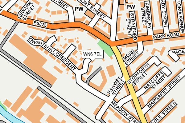 WN6 7EL map - OS OpenMap – Local (Ordnance Survey) WN6 7EL map - OS OpenMap – Local (Ordnance Survey)