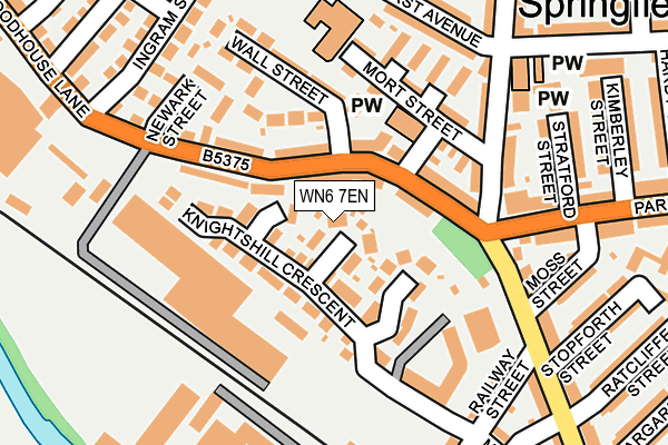 WN6 7EN map - OS OpenMap – Local (Ordnance Survey) WN6 7EN map - OS OpenMap – Local (Ordnance Survey)