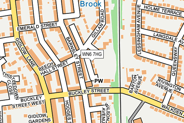 WN6 7HG map - OS OpenMap – Local (Ordnance Survey) WN6 7HG map - OS OpenMap – Local (Ordnance Survey)