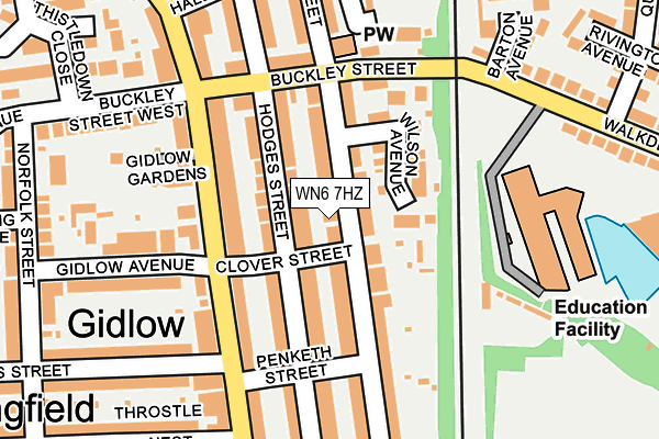 WN6 7HZ map - OS OpenMap – Local (Ordnance Survey) WN6 7HZ map - OS OpenMap – Local (Ordnance Survey)