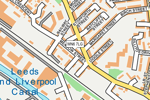 WN6 7LG map - OS OpenMap – Local (Ordnance Survey) WN6 7LG map - OS OpenMap – Local (Ordnance Survey)