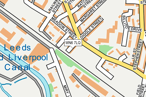 WN6 7LQ map - OS OpenMap – Local (Ordnance Survey) WN6 7LQ map - OS OpenMap – Local (Ordnance Survey)