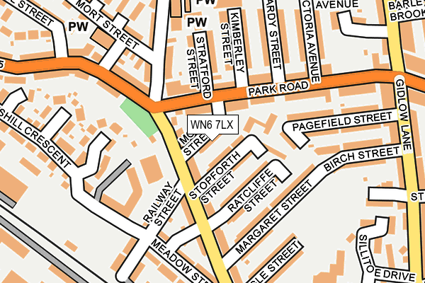 WN6 7LX map - OS OpenMap – Local (Ordnance Survey) WN6 7LX map - OS OpenMap – Local (Ordnance Survey)