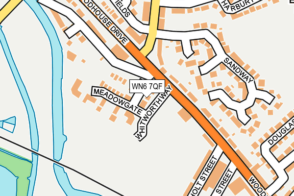 WN6 7QF map - OS OpenMap – Local (Ordnance Survey) WN6 7QF map - OS OpenMap – Local (Ordnance Survey)