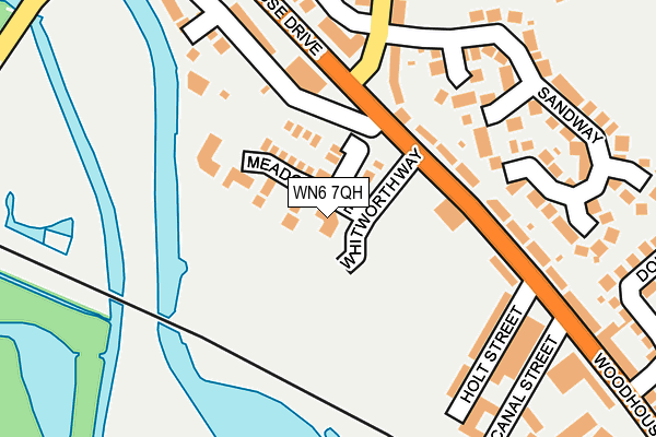 WN6 7QH map - OS OpenMap – Local (Ordnance Survey) WN6 7QH map - OS OpenMap – Local (Ordnance Survey)
