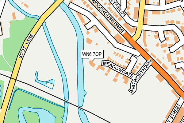 WN6 7QP map - OS OpenMap – Local (Ordnance Survey) WN6 7QP map - OS OpenMap – Local (Ordnance Survey)
