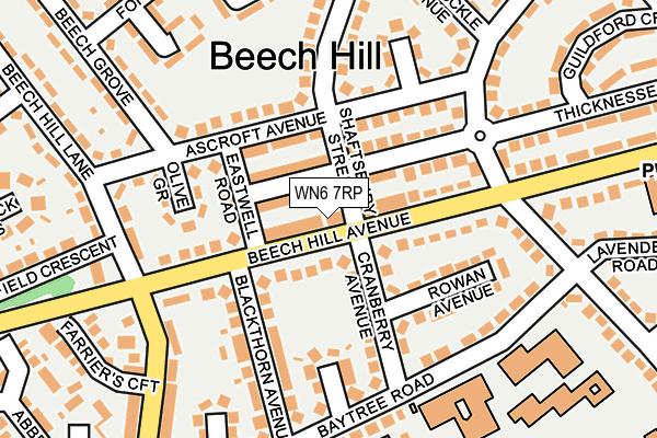 WN6 7RP map - OS OpenMap – Local (Ordnance Survey)