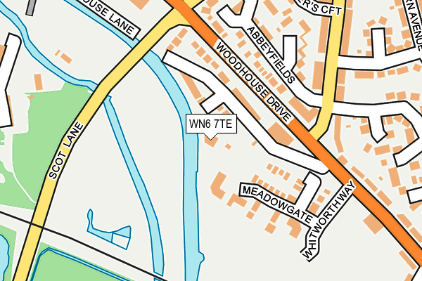 WN6 7TE map - OS OpenMap – Local (Ordnance Survey) WN6 7TE map - OS OpenMap – Local (Ordnance Survey)
