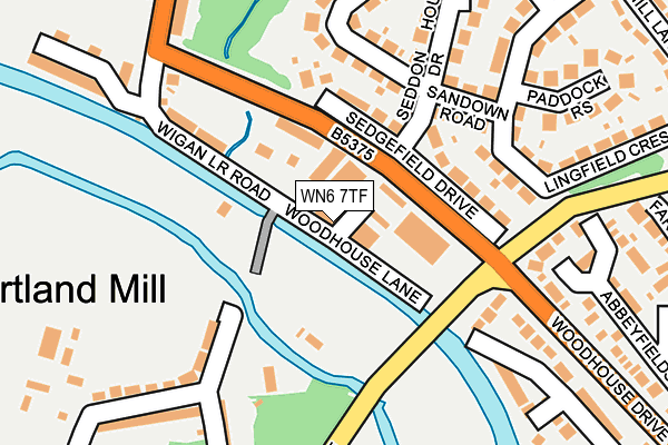 WN6 7TF map - OS OpenMap – Local (Ordnance Survey) WN6 7TF map - OS OpenMap – Local (Ordnance Survey)
