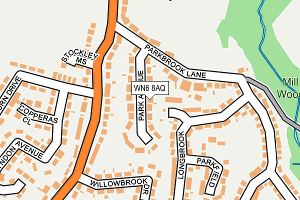 WN6 8AQ map - OS OpenMap – Local (Ordnance Survey) WN6 8AQ map - OS OpenMap – Local (Ordnance Survey)