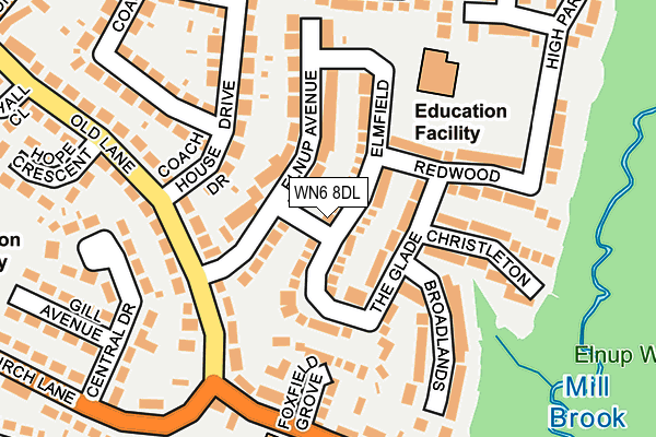 WN6 8DL map - OS OpenMap – Local (Ordnance Survey)