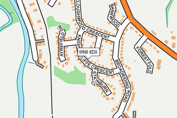 WN6 8DX map - OS OpenMap – Local (Ordnance Survey) WN6 8DX map - OS OpenMap – Local (Ordnance Survey)