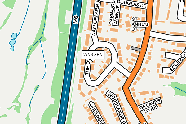 WN6 8EN map - OS OpenMap – Local (Ordnance Survey) WN6 8EN map - OS OpenMap – Local (Ordnance Survey)