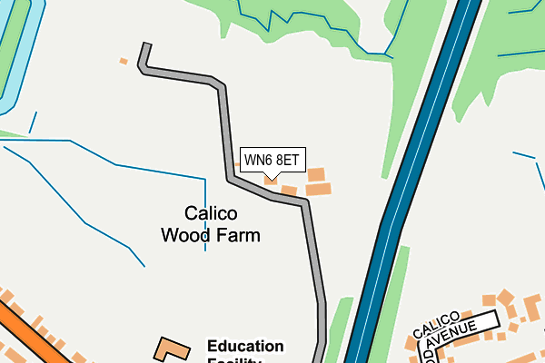 WN6 8ET map - OS OpenMap – Local (Ordnance Survey) WN6 8ET map - OS OpenMap – Local (Ordnance Survey)