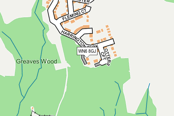 WN6 8GJ map - OS OpenMap – Local (Ordnance Survey)