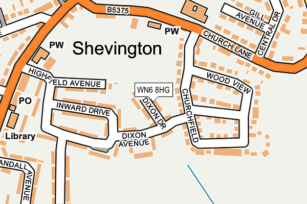 WN6 8HG map - OS OpenMap – Local (Ordnance Survey) WN6 8HG map - OS OpenMap – Local (Ordnance Survey)