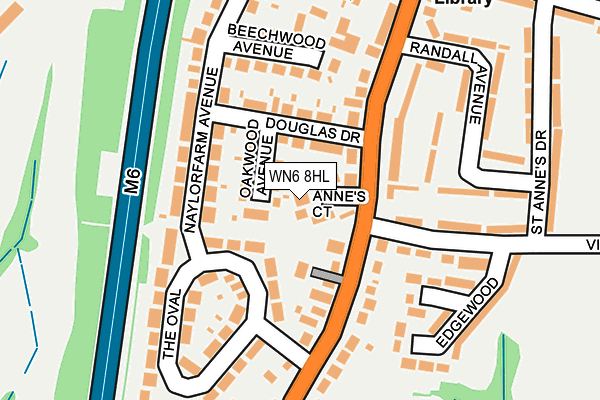WN6 8HL map - OS OpenMap – Local (Ordnance Survey) WN6 8HL map - OS OpenMap – Local (Ordnance Survey)