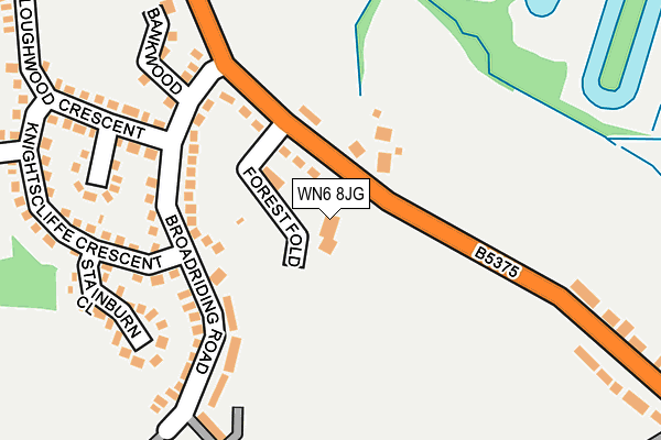 WN6 8JG map - OS OpenMap – Local (Ordnance Survey) WN6 8JG map - OS OpenMap – Local (Ordnance Survey)