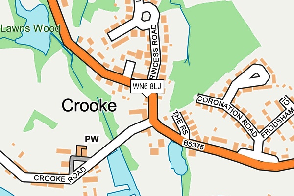WN6 8LJ map - OS OpenMap – Local (Ordnance Survey) WN6 8LJ map - OS OpenMap – Local (Ordnance Survey)