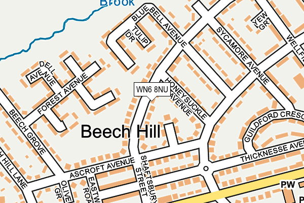 WN6 8NU map - OS OpenMap – Local (Ordnance Survey) WN6 8NU map - OS OpenMap – Local (Ordnance Survey)