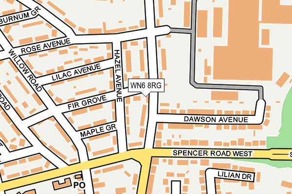 WN6 8RG map - OS OpenMap – Local (Ordnance Survey) WN6 8RG map - OS OpenMap – Local (Ordnance Survey)