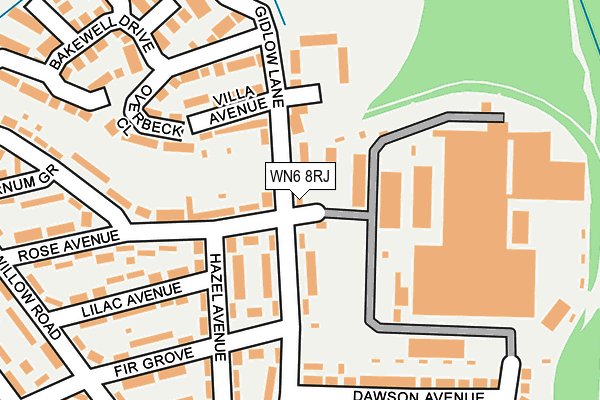 WN6 8RJ map - OS OpenMap – Local (Ordnance Survey) WN6 8RJ map - OS OpenMap – Local (Ordnance Survey)