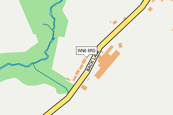 WN6 8RS map - OS OpenMap – Local (Ordnance Survey)