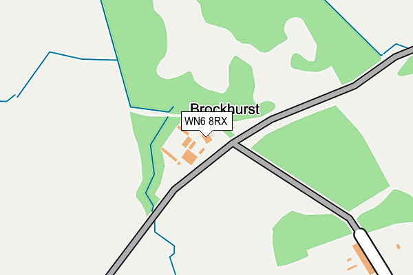 WN6 8RX map - OS OpenMap – Local (Ordnance Survey)