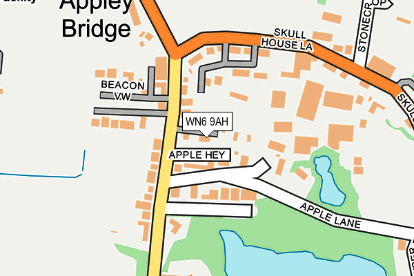 WN6 9AH map - OS OpenMap – Local (Ordnance Survey) WN6 9AH map - OS OpenMap – Local (Ordnance Survey)