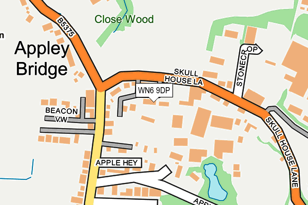 WN6 9DP map - OS OpenMap – Local (Ordnance Survey) WN6 9DP map - OS OpenMap – Local (Ordnance Survey)