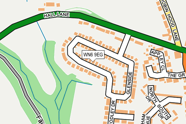 WN6 9EG map - OS OpenMap – Local (Ordnance Survey)