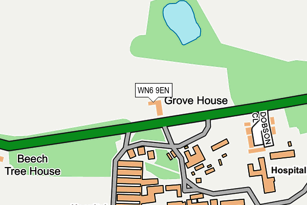 WN6 9EN map - OS OpenMap – Local (Ordnance Survey)