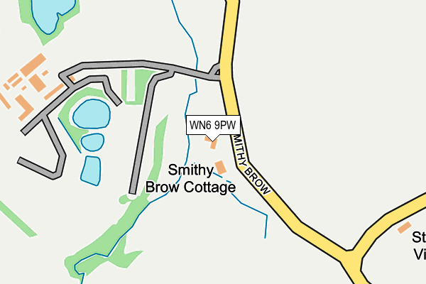 WN6 9PW map - OS OpenMap – Local (Ordnance Survey)